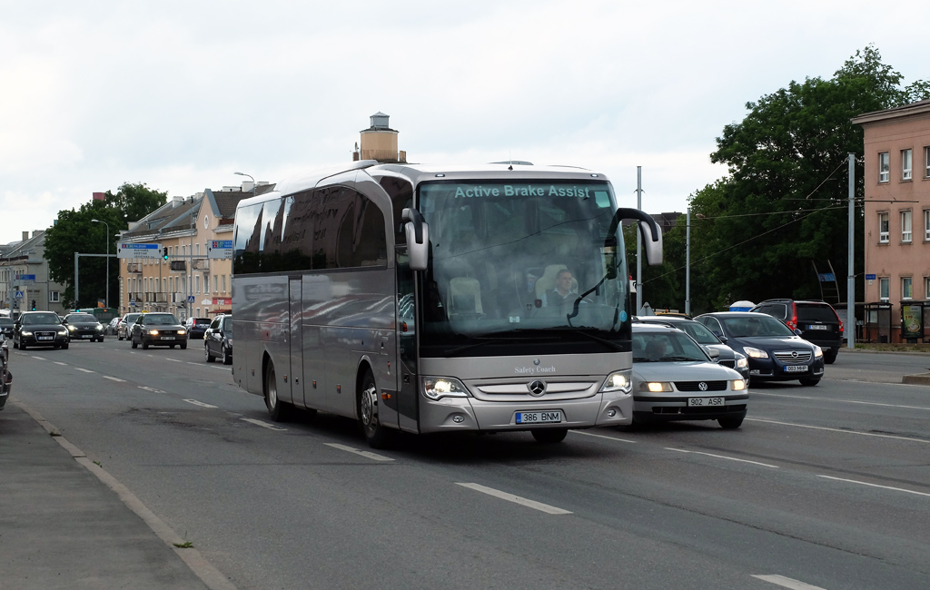 Tallinn, Mercedes-Benz O580-15RHD Travego № 386 BNM