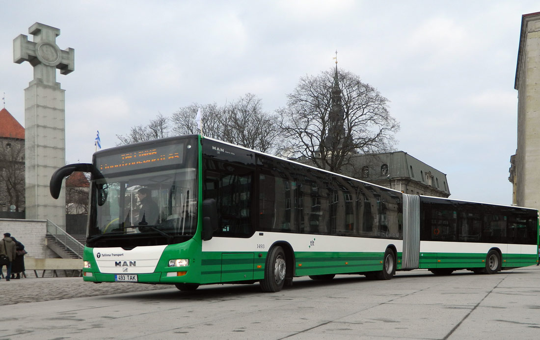 Tallinn, MAN A40 Lion's City GL NG323 № 1493
Tallinn — MAN busside I partii linnaliinide tarbeks (liigendbussid)