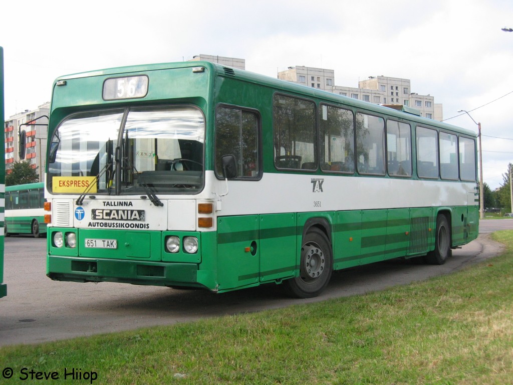 Tallinn, Scania CR112 № 3651
