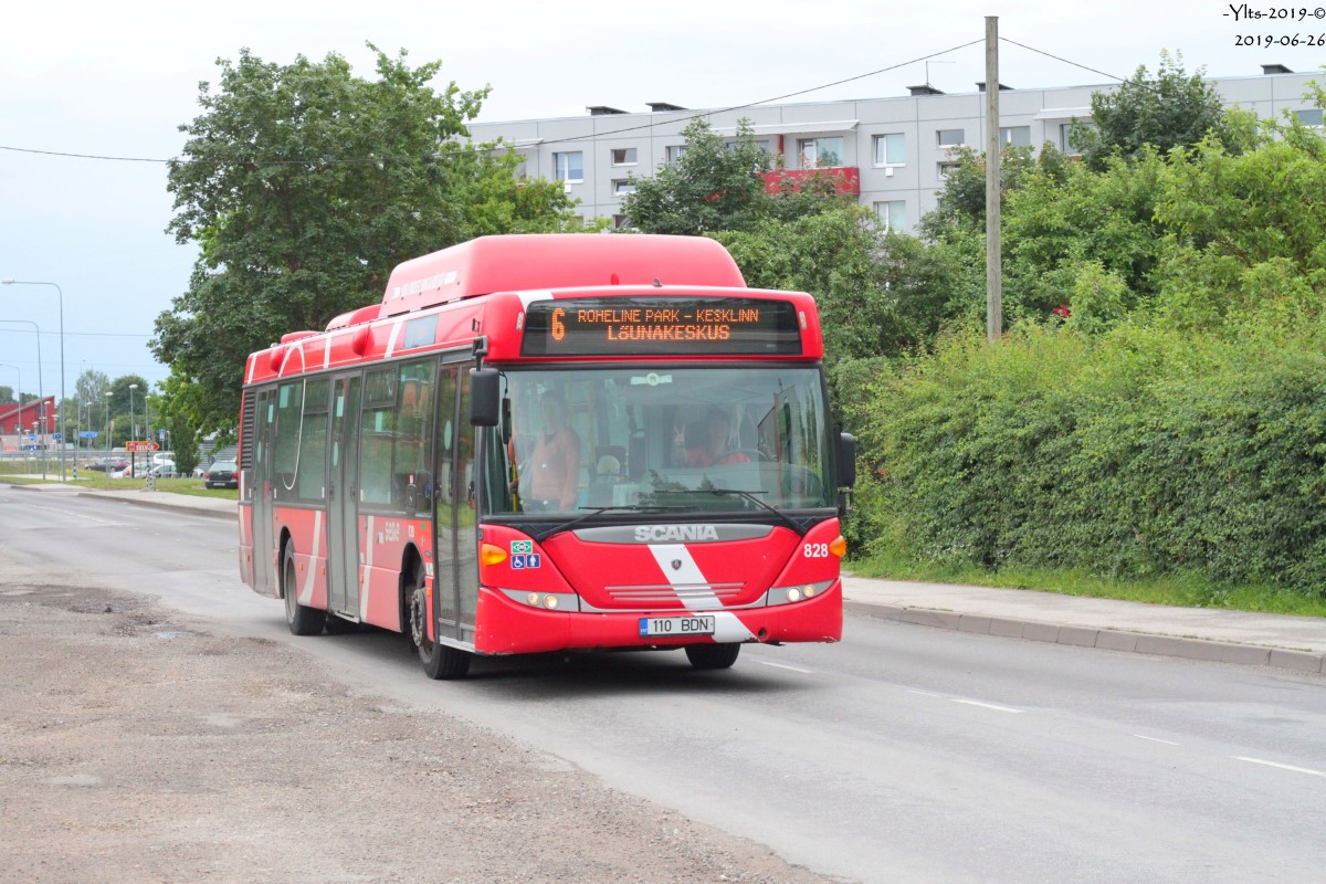 Tartu, Scania OmniCity CN270UB 4X2EB CNG № 828