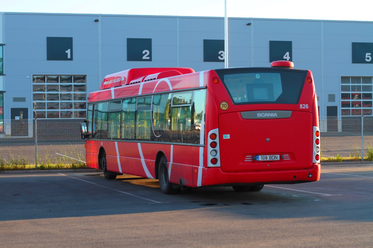 Tartu, Scania OmniCity CN270UB 4X2EB CNG № 826
