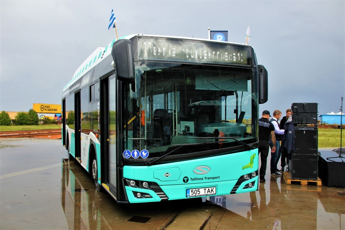 Tallinn, Solaris Urbino IV 12 CNG № 3505
Tallinn — Uute Solaris gaasibusside esitlus Noblessneris