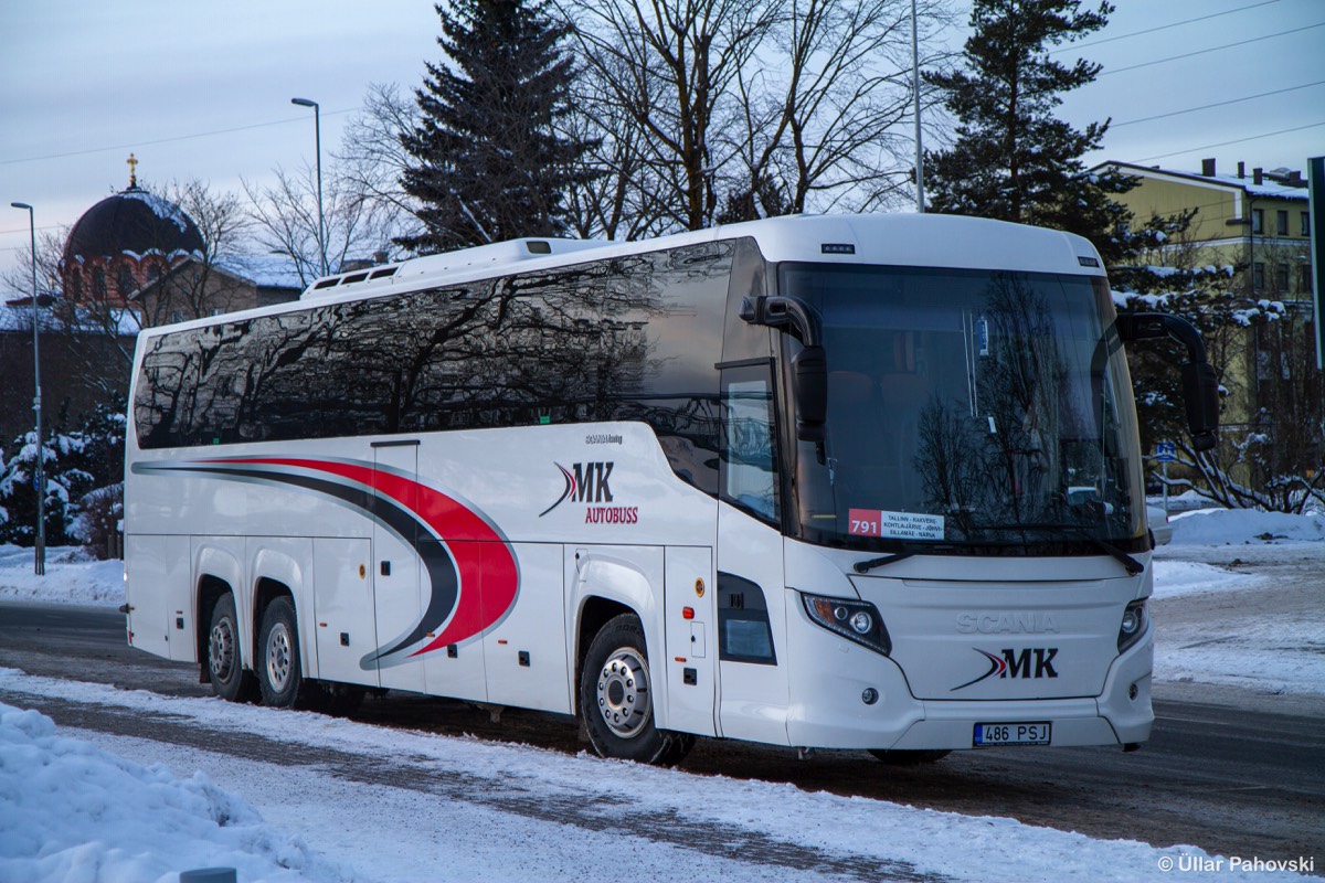 Tallinn, Scania Touring HD (Higer A80T) № 486 PSJ