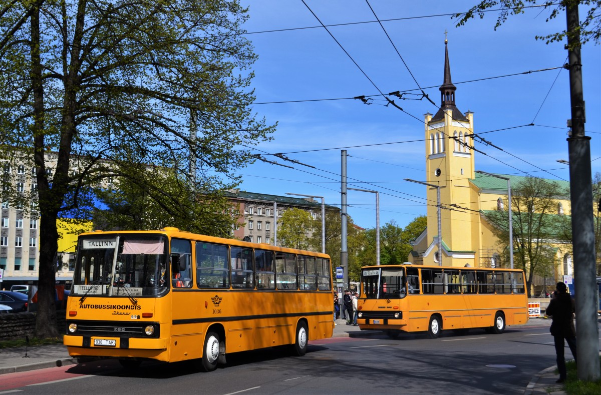 Tallinn, Ikarus 260.37 № 1036
Tartu, Ikarus 260.50 № 93 ZSH
Tallinn — 100. aastapäev Tallinna bussiliikluses