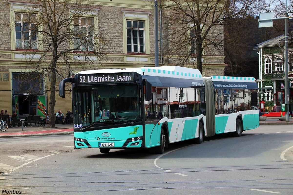 Tallinn, Solaris Urbino IV 18 CNG № 3399
Tallinn — Vanasadama trammiliini ehitustööd
